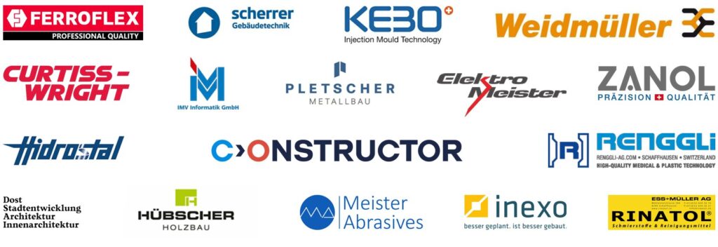 Silberpartner: Ferroflex, Scherrer, Kebo, Weidmüller, Curtiss Wright, IMV Informatik, Pletscher Metallbau, Elektro Meister, Zanol, Hidrostal, Constructor, Renggli, Rost Architektur, Hübscher Holzbau, Meister Abrasives, Inexo, Rinatol
